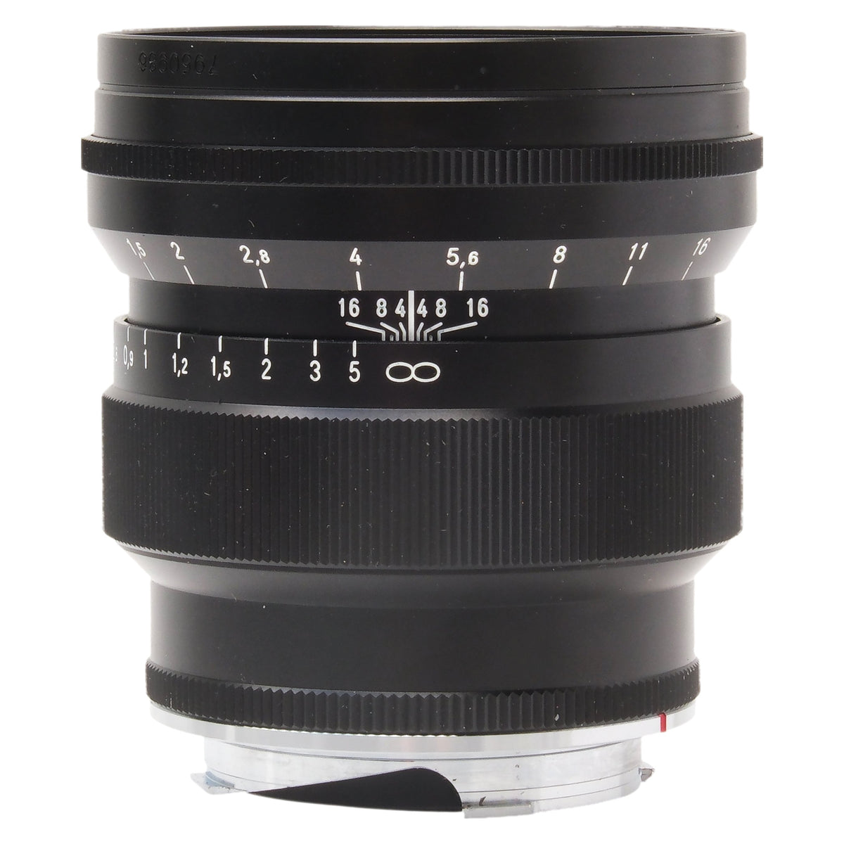 Voigtlander 75mm f1.5 Nokton Asph Black, Hood 7950986