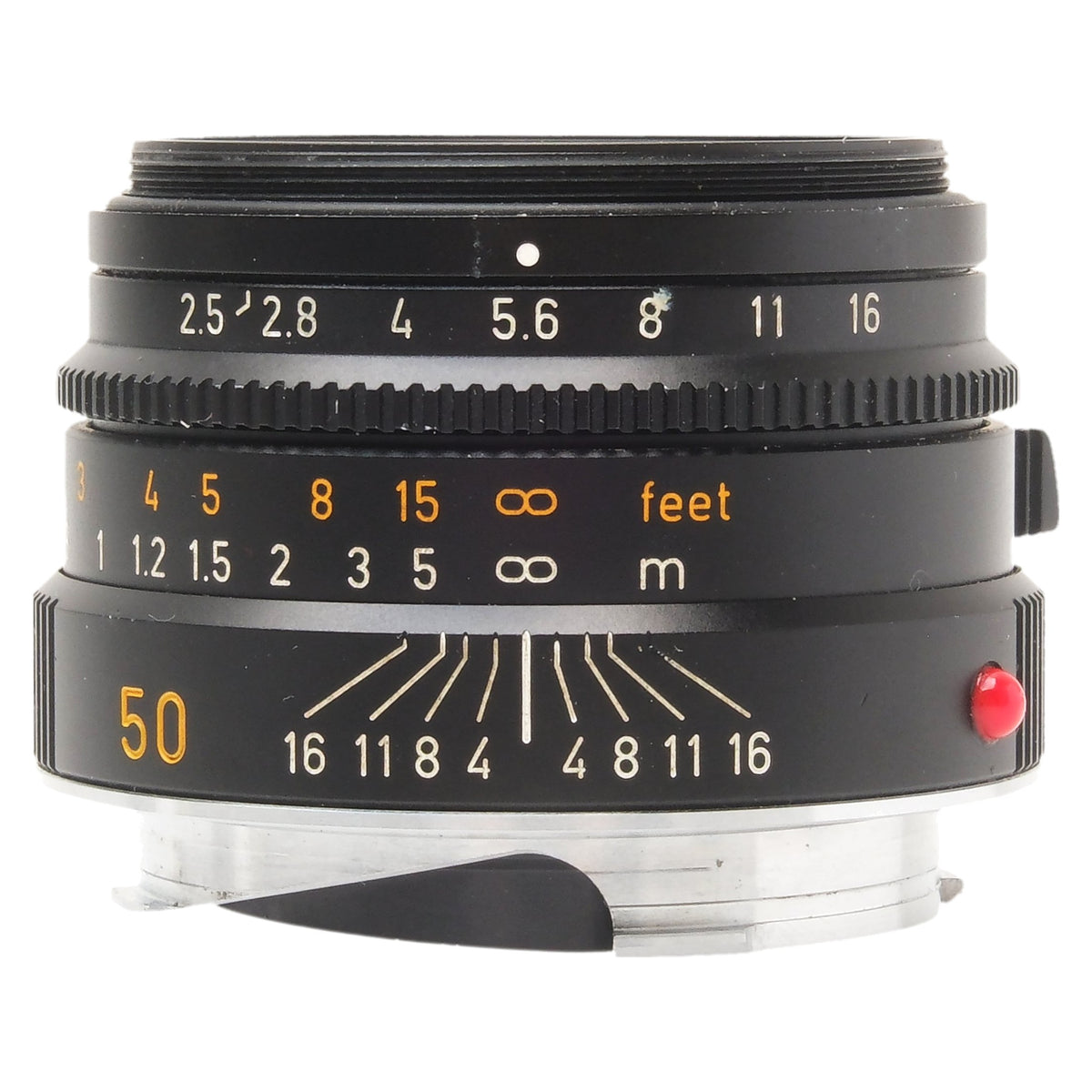 Leica 50mm f2.5 Summarit-M Black, Hood 4050134