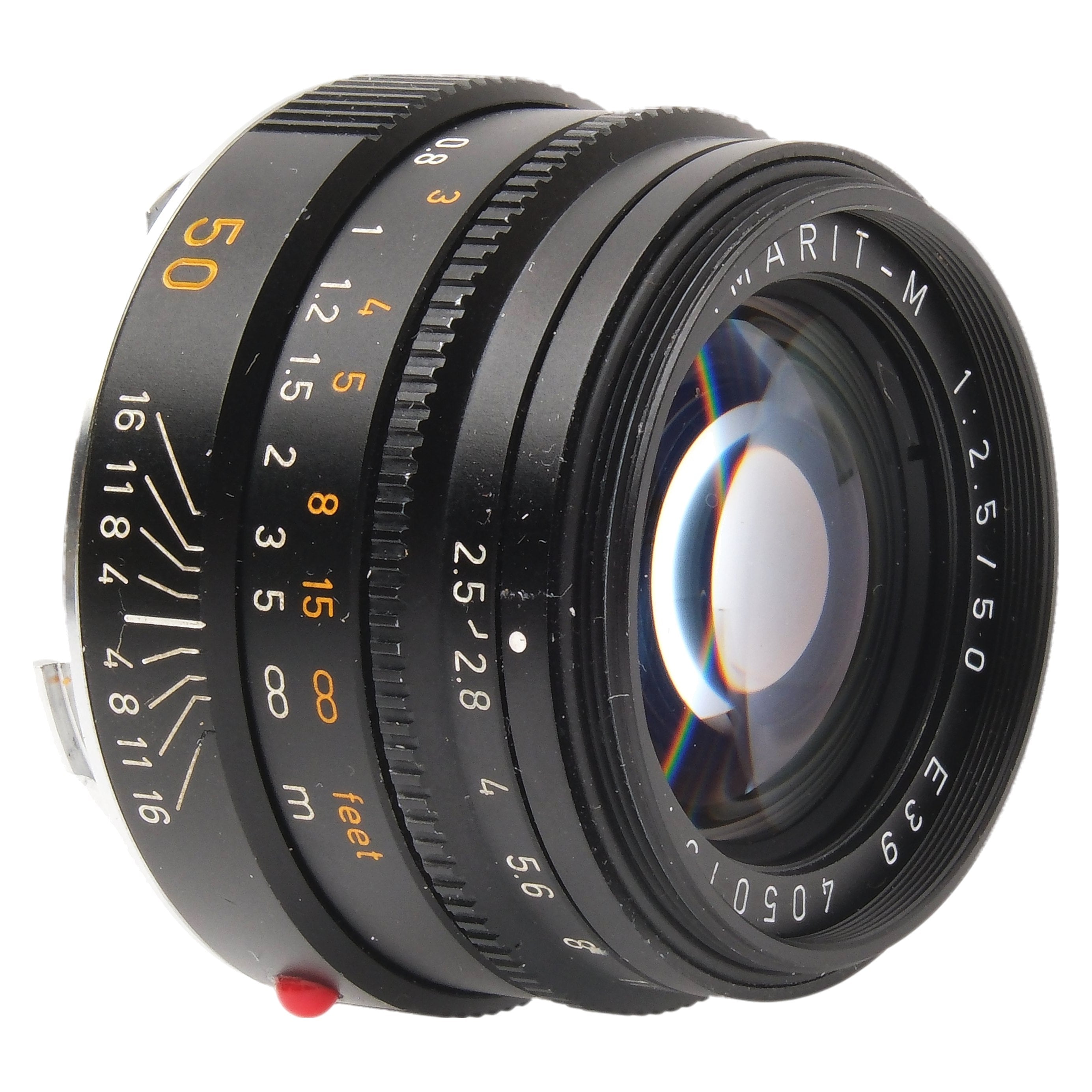 Leica 50mm f2.5 Summarit-M Black, Hood 4050134 · Camera West