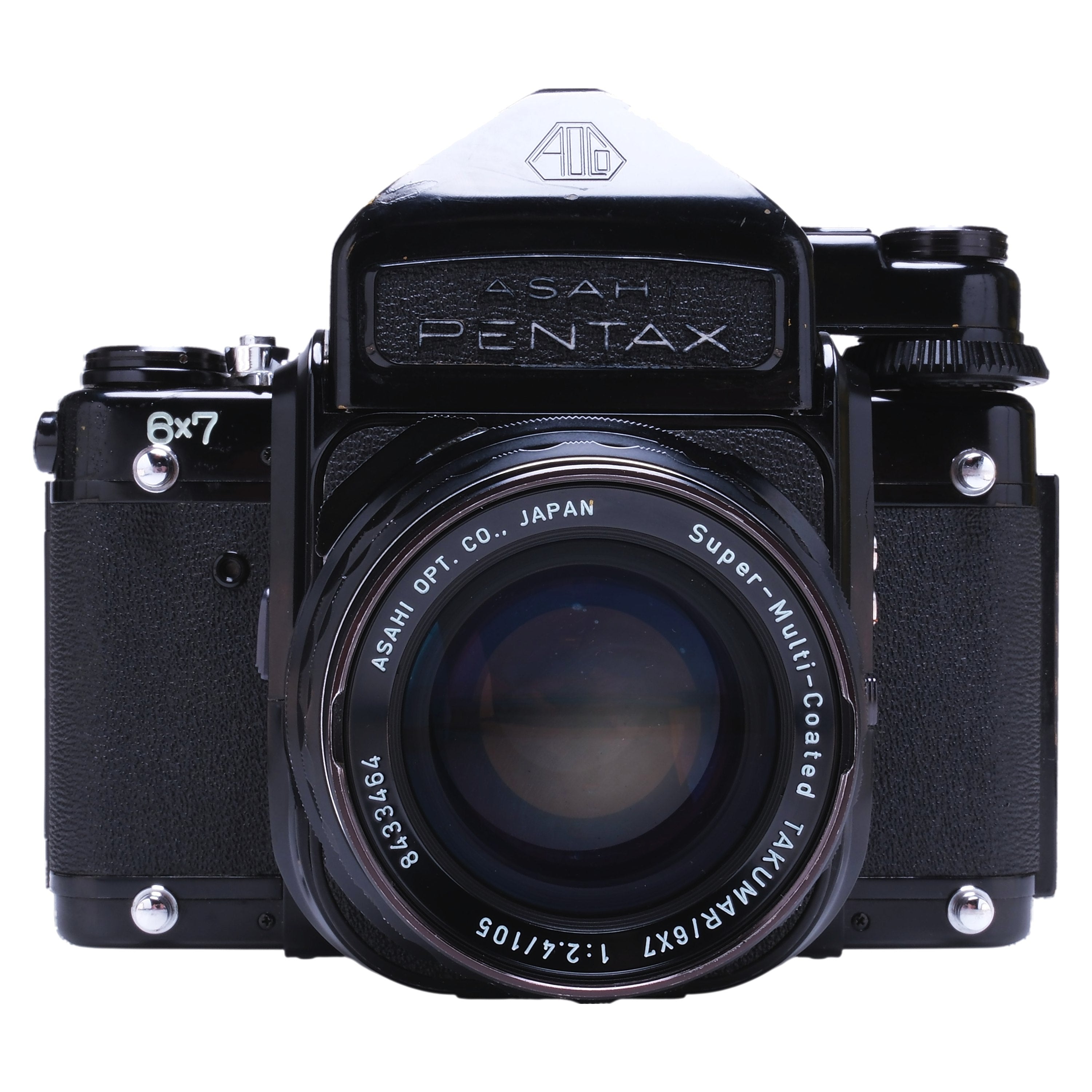 Pentax 6x7, TTL Prism, 105mm f2.4 SMC-T, Grip 564612 · Camera West