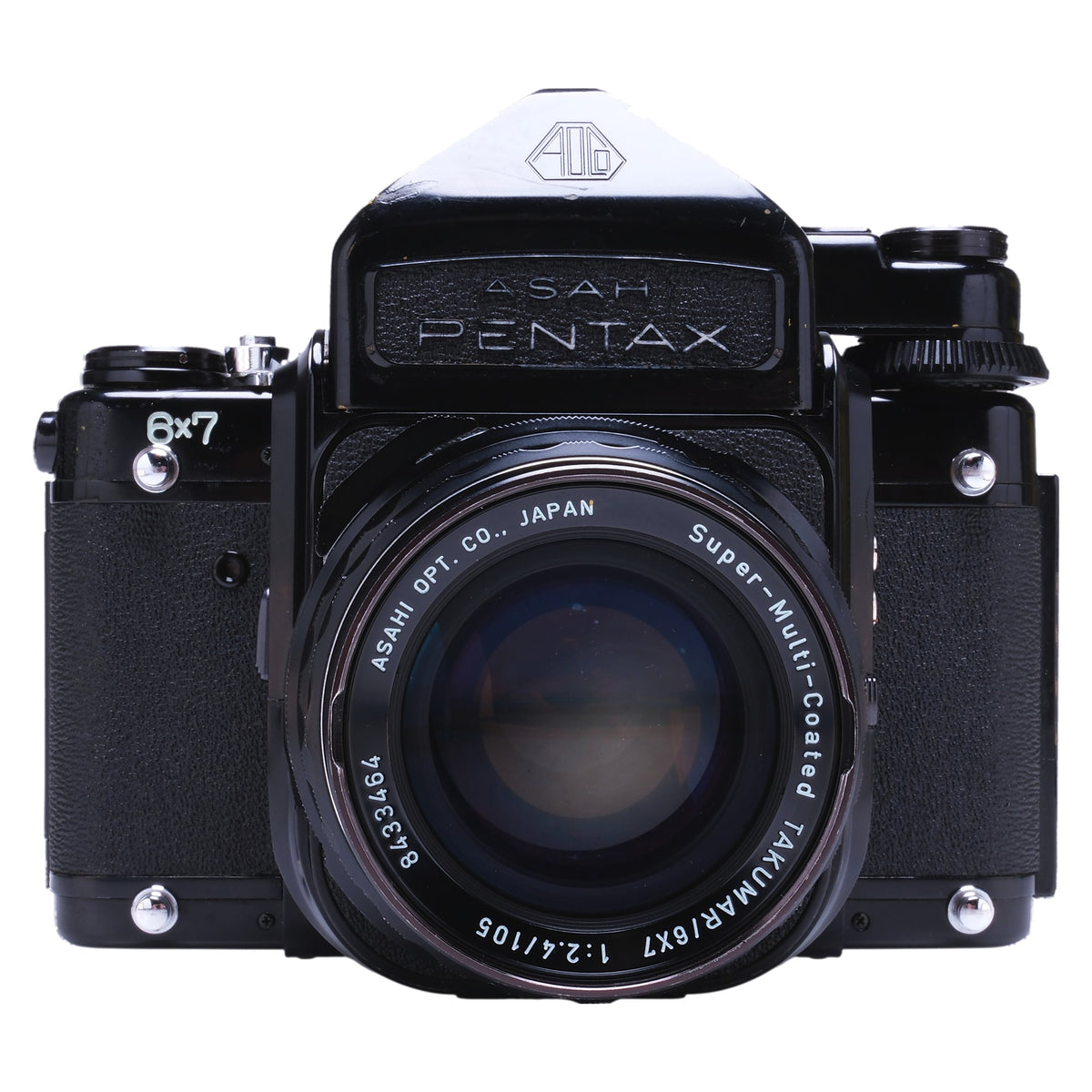 Pentax 6x7, TTL Prism, 105mm f2.4 SMC-T, Grip 564612