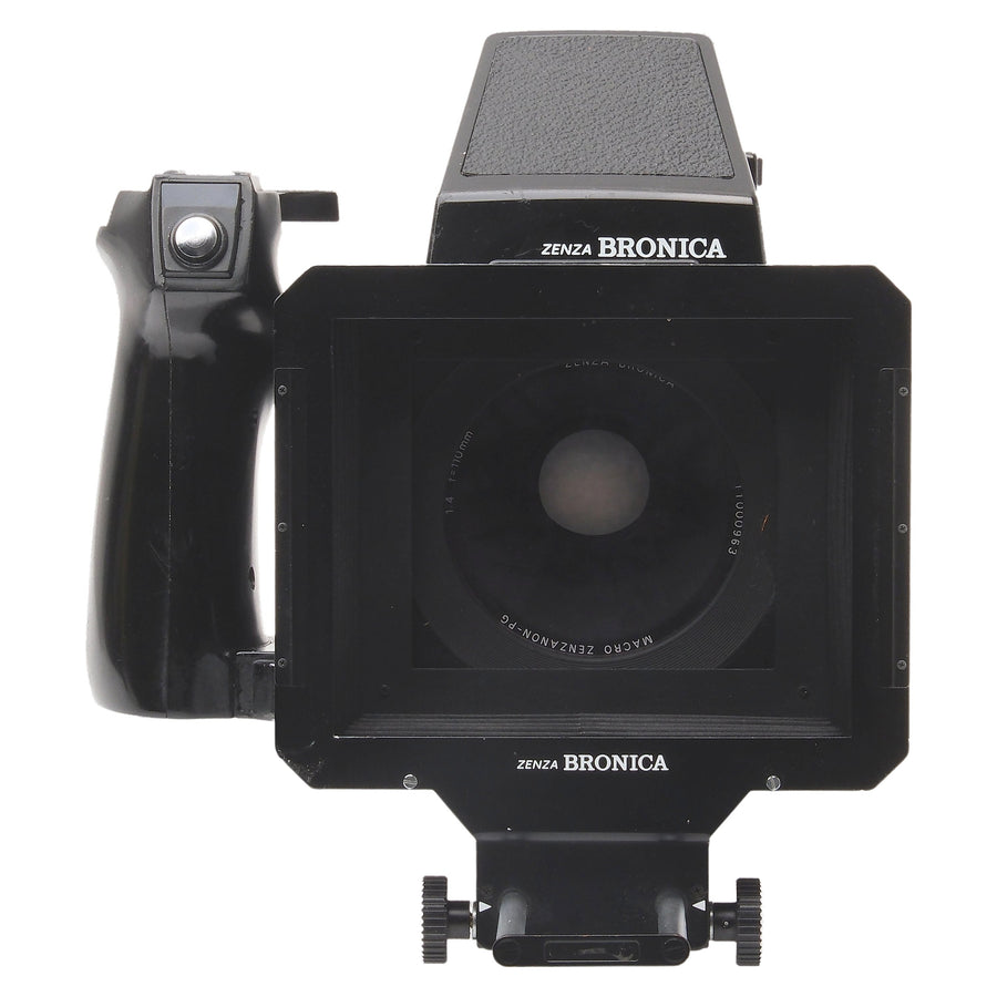 Bronica GS-1, 110mm f4 Macro, AE Prism, Grip, 6X7 120 Back 3112287