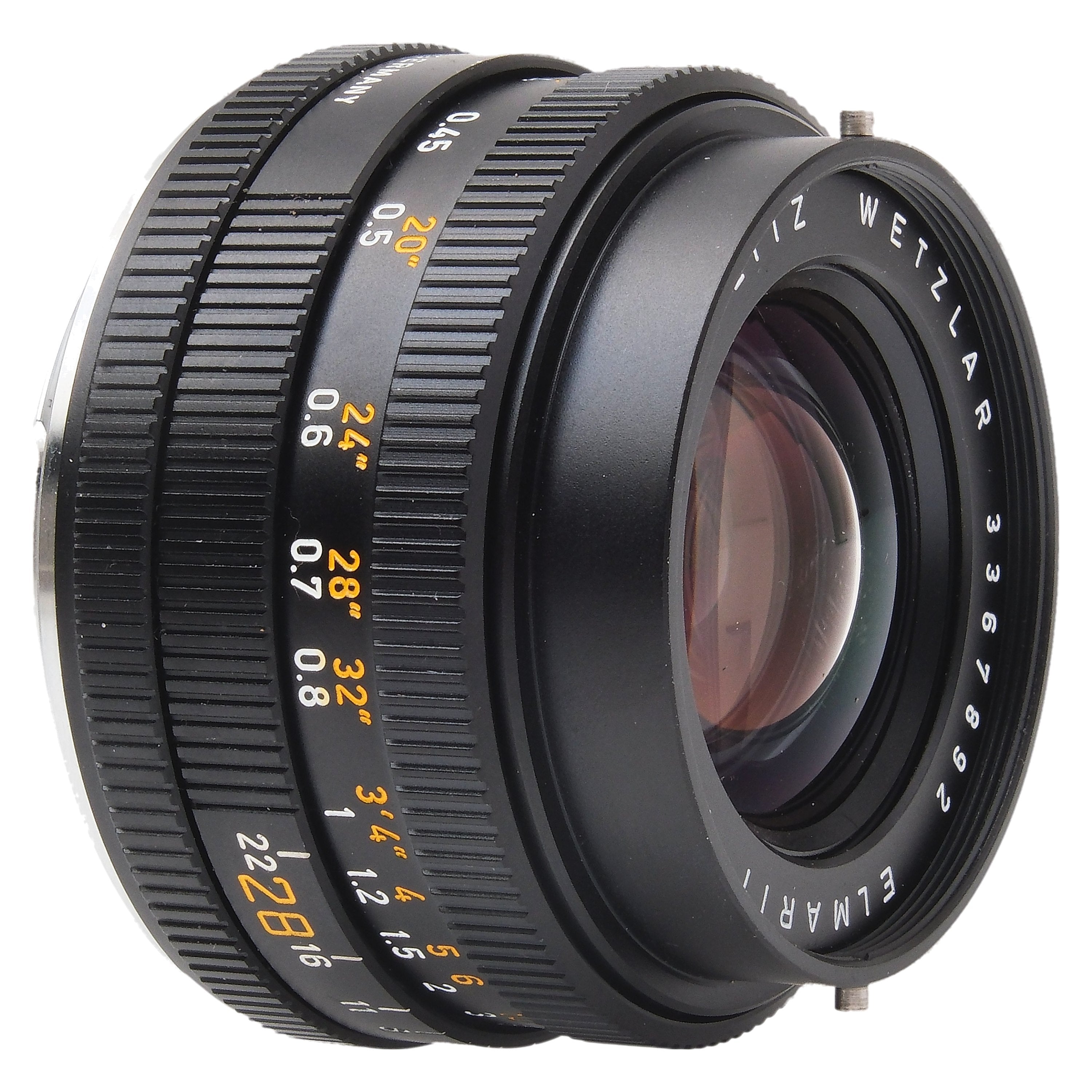 Leica 28mm f2.8 Elmarit-R 3-Cam, Boxed 3367892 · Camera West