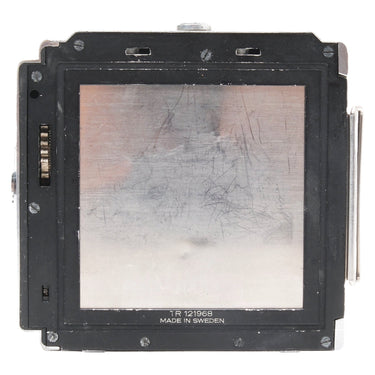 Hasselblad C12 film insert rear showing polished plate and serial TR 121968