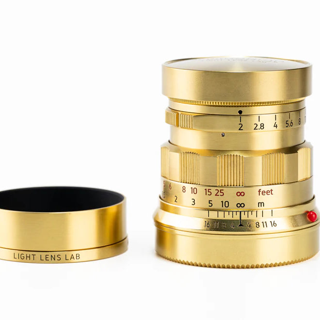 Light Lens Lab 50mm f2 Rigid - Bare Brass