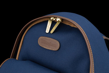 Billingham Hadley Rucksack 35 Navy Fibrenyte / Chocolate Leather