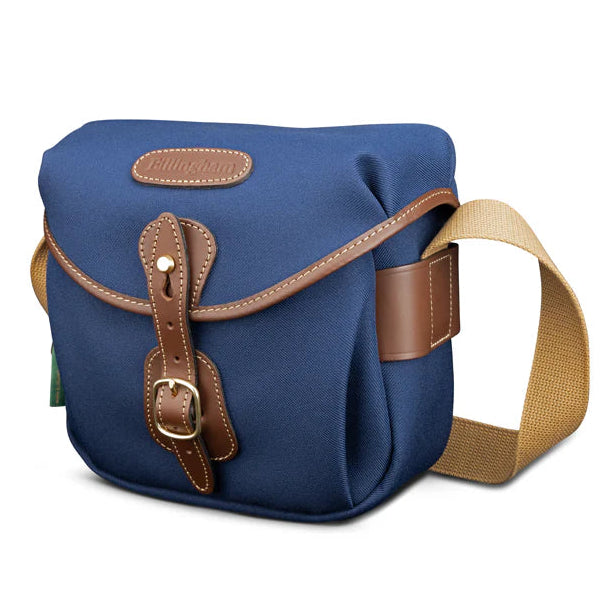 Billingham Hadley Digital Navy Fibrenyte / Chocolate Leather