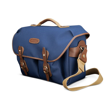 Billingham Hadley One Navy Fibrenyte / Chocolate Leather
