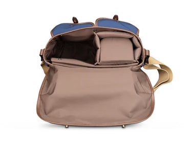 Billingham Hadley One Navy Fibrenyte / Chocolate Leather