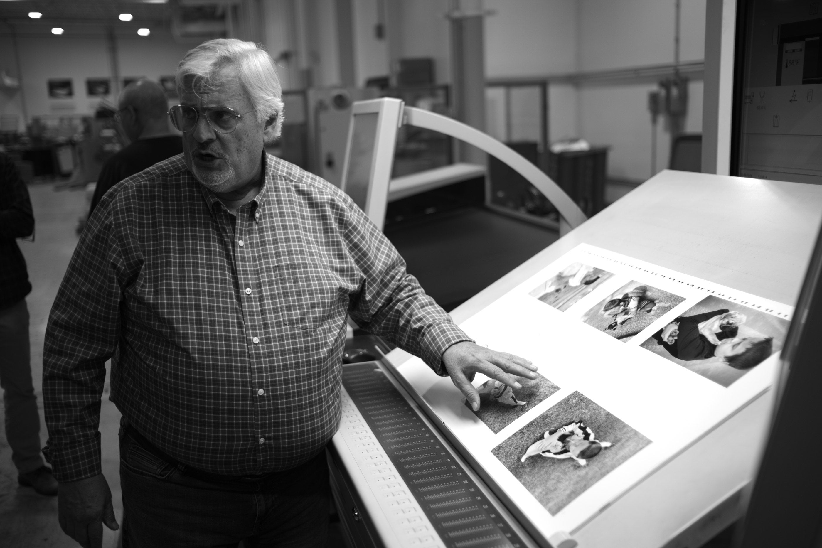 On press at Brilliant Graphics