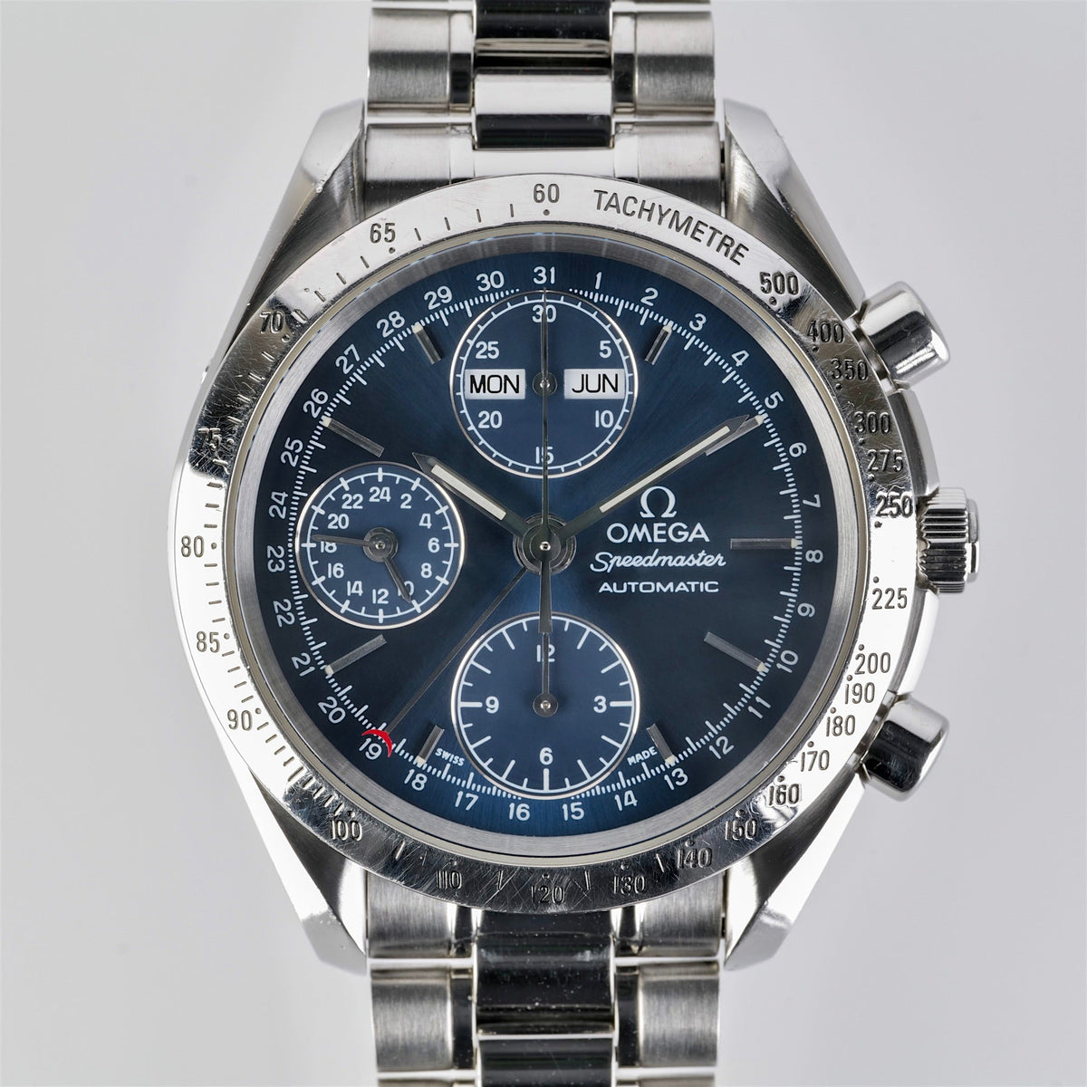 Omega Speedmaster Triple Date Blue Automatic Chronograph Ref 3521.80.00 56010736
