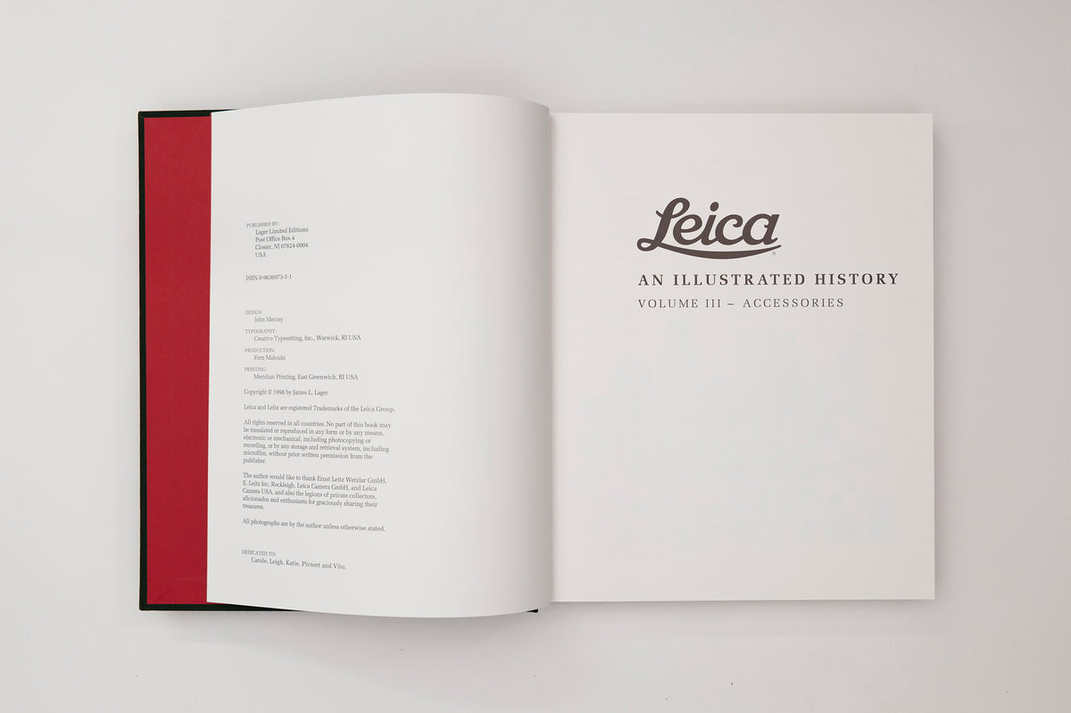 Leica An Illustrated History: Accessories: 3 - James Lager