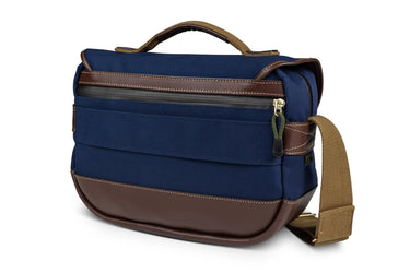 Billingham Mini Eventer - Navy Canvas / Chocolate Leather