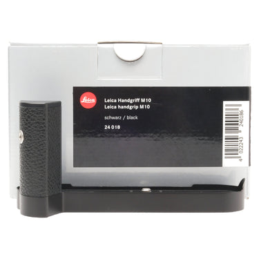 Leica Handgrip M10 with original box labeled Leica handgrip M10 black 24 018