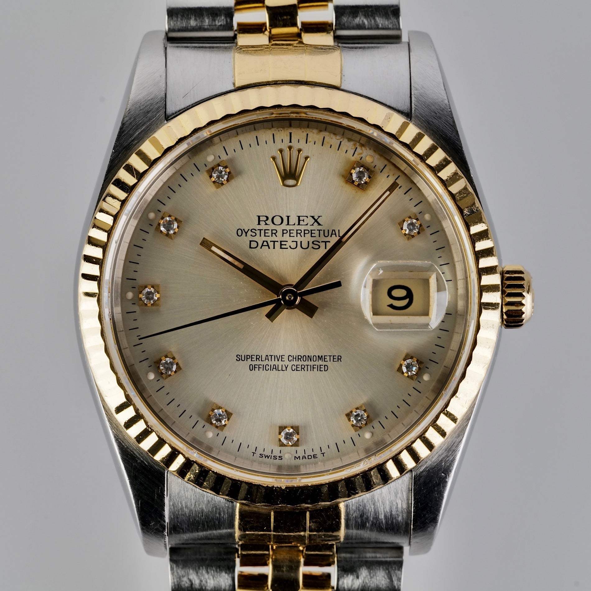 Rolex Diamond Dial Two-Tone Ref 16233 L977927 – Camera West