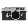 Leica M2 chrome front view with open M bayonet mount and self-timer lever