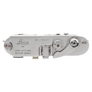 Leica M2 top plate with Leica engraving, shutter speed dial, and serial 1099877