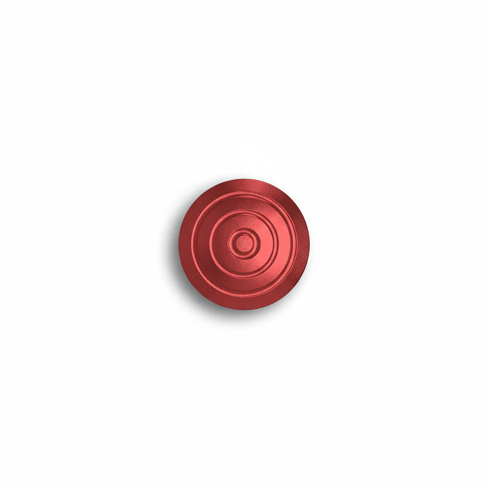Owlkrown 12mm Shutter Topper Aluminum Red Chrome