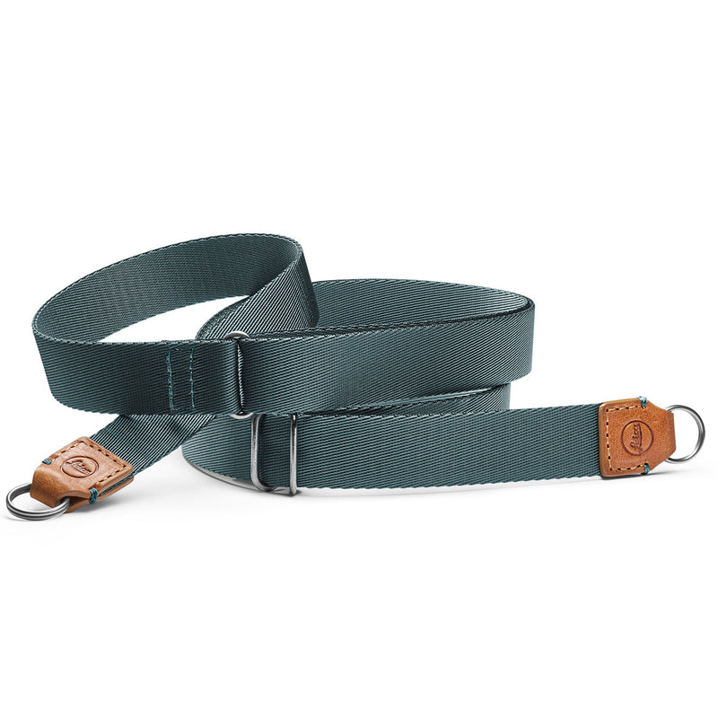 Leica Carrying Strap - Cognac Petrol