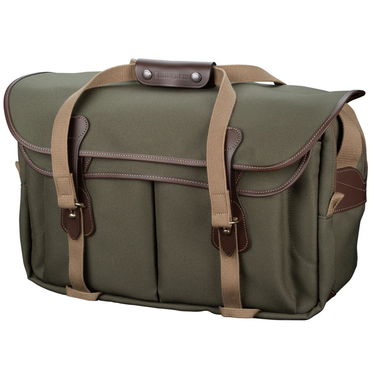 Billingham 555 Mark II Sage Fibernyte / Chocolate Leather