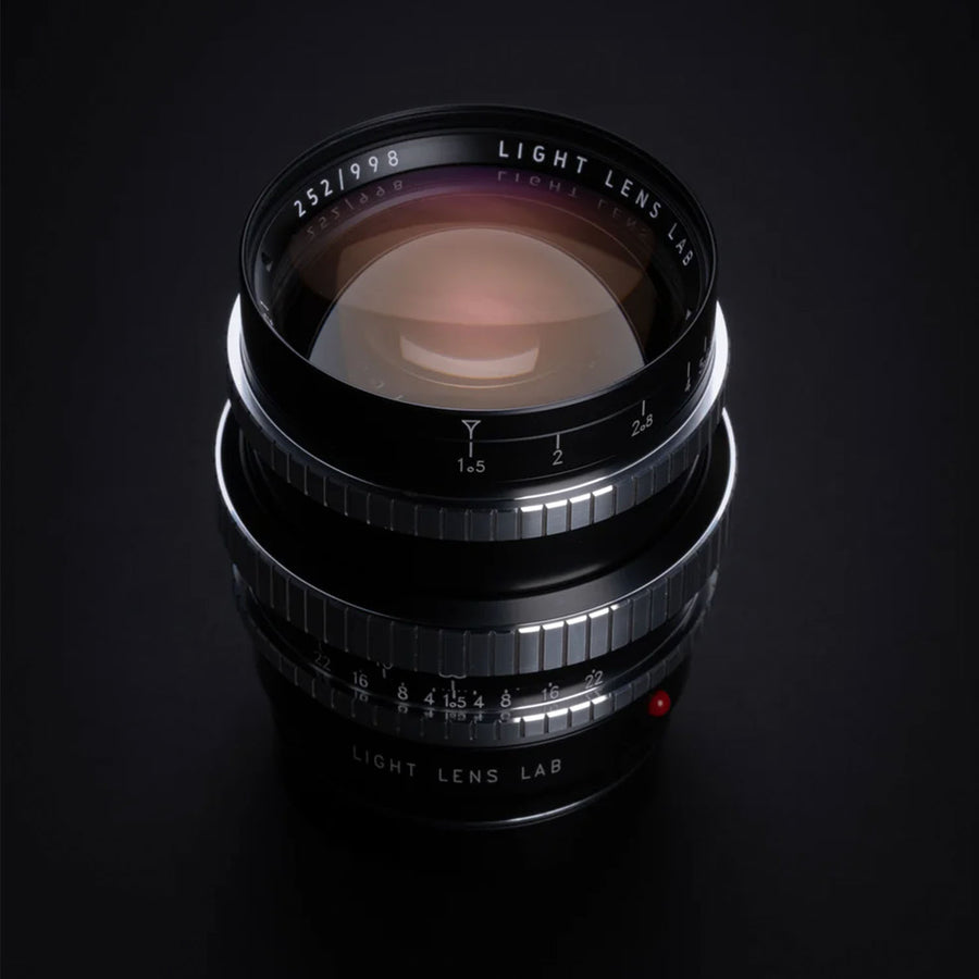 Light Lens Lab 75mm f1.5 Z21 Silver-Matte Black Paint