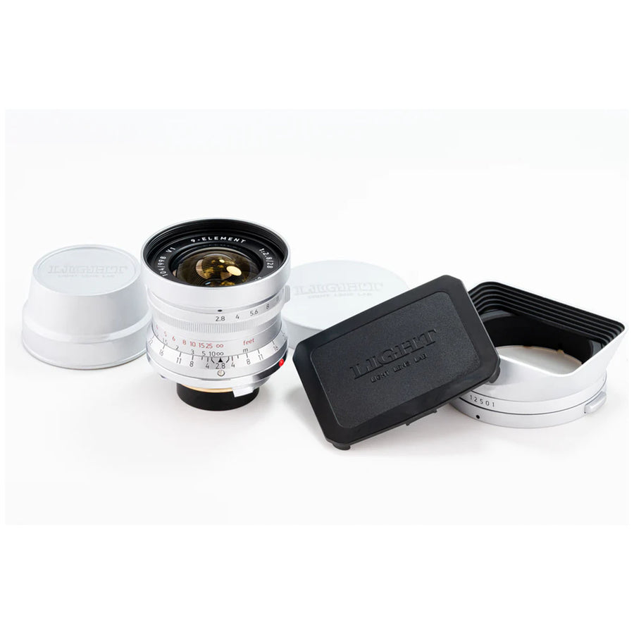 Light Lens Lab 28mm f2.8 "Nine Element" - Silver