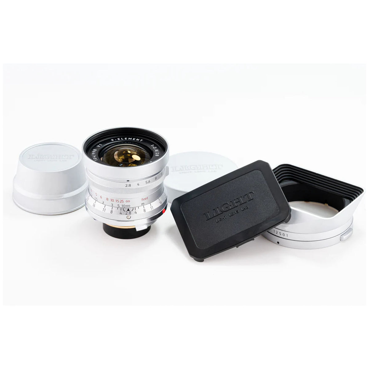 Light Lens Lab 28mm f2.8 "Nine Element" - Silver