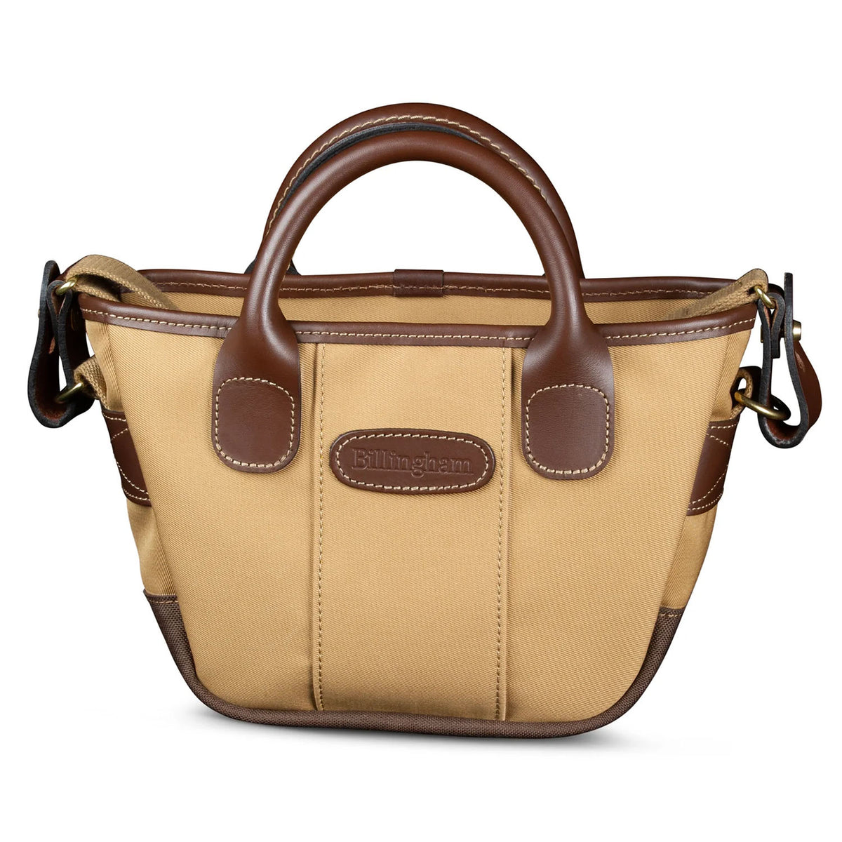 Billingham Dolly Grip Khaki Canvas / Chocolate Leather