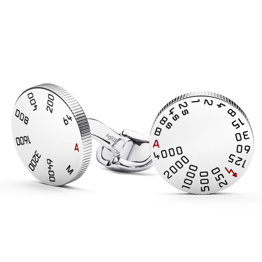 Leica Cufflinks, Dials, 925 Sterling Silver