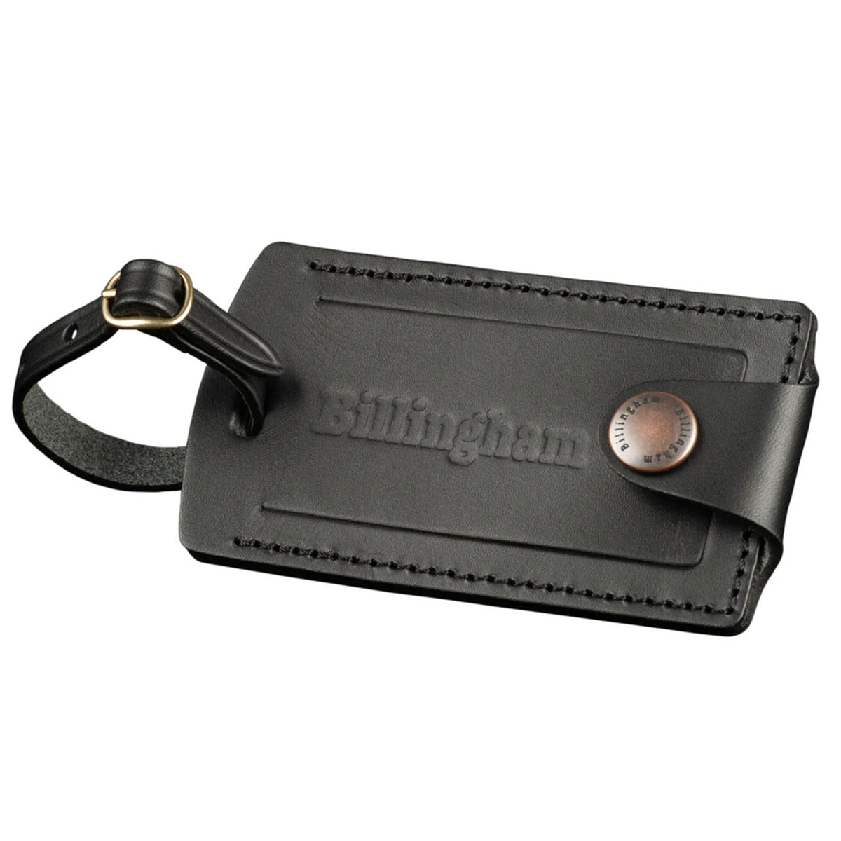 Billingham Luggage Tally - Black with Brass