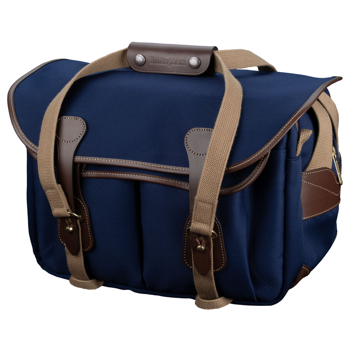 Billingham 335 Mark II Navy Canvas / Chocolate Leather