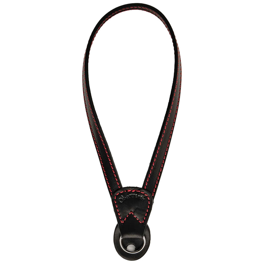 Oberwerth Lahn Hand Strap - Black w/ Red