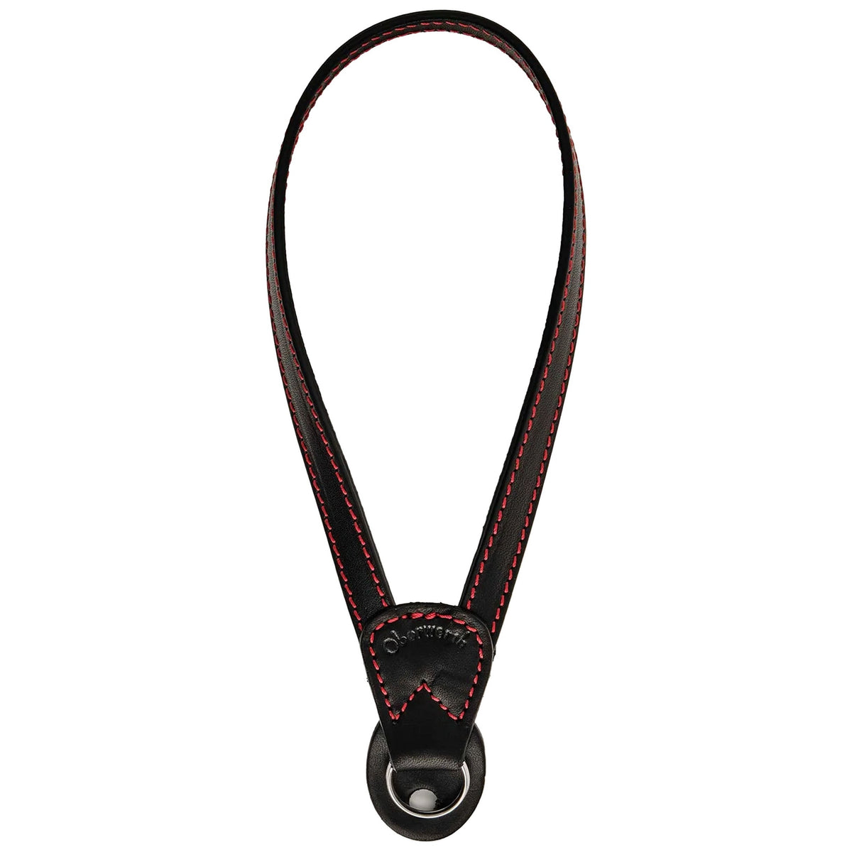 Oberwerth Lahn Hand Strap - Black w/ Red
