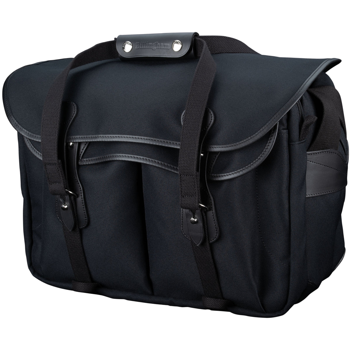 Billingham 445 Mark II Black Fibernyte / Black Leather