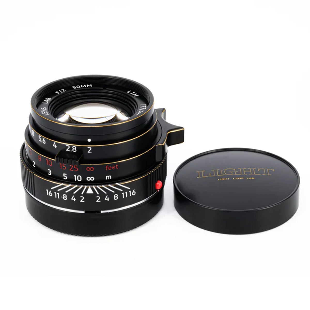 Light Lens Lab 50mm f2 Elcan - Black Paint with Brassing
