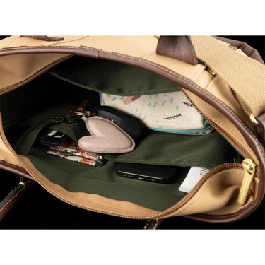 Billingham Key Grip Burgundy Canvas / Black Leather