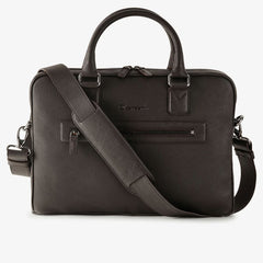 Oberwerth  Warren 1Z Casual Laptop Bag - Dark Brown