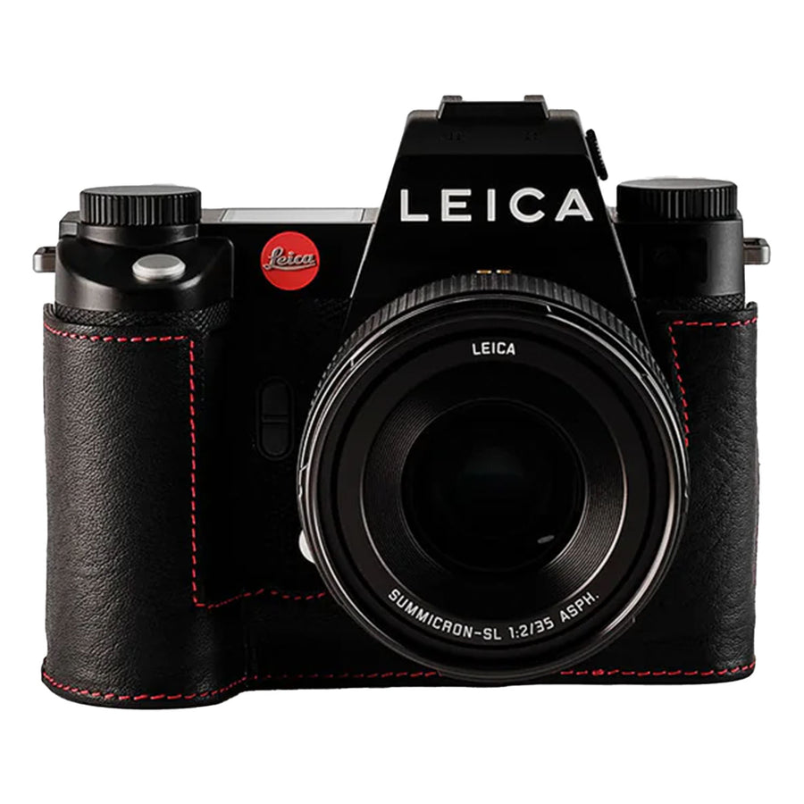 Oberwerth TagCase Casual  for Leica SL3 - Black with Red