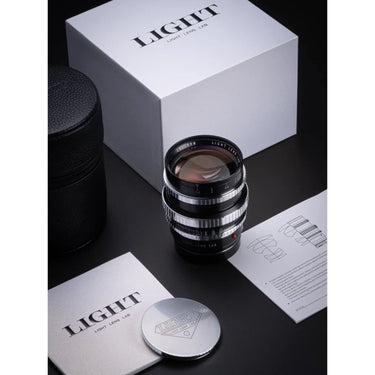 Light Lens Lab 75mm f1.5 Z21 Silver-Matte Black Paint