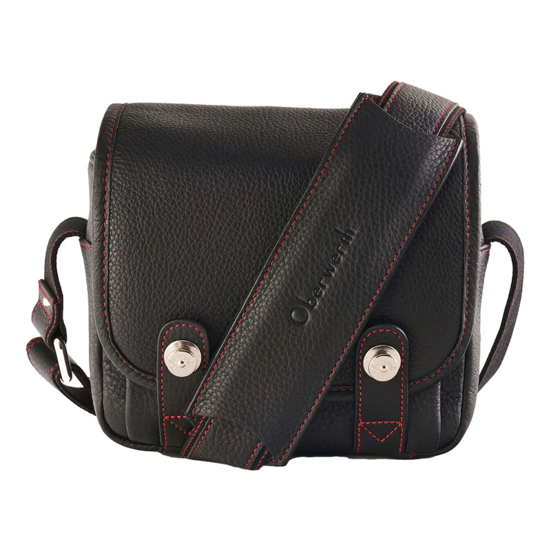 Oberwerth Q Bag Casual - Black with Red Stitching (Red Interior)