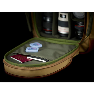 Billingham Rucksack 25 Sage Fibrenyte / Chocolate Leather