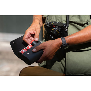 Leica Film Roll Holder, leather, black
