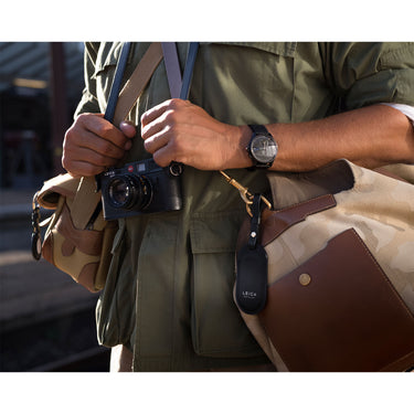 Leica Luggage Tag, leather, black