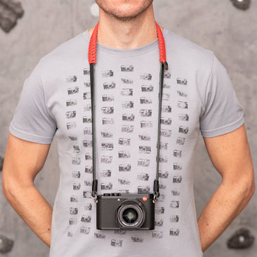 Leica Paracord Strap COOPH, black/red, 100 cm