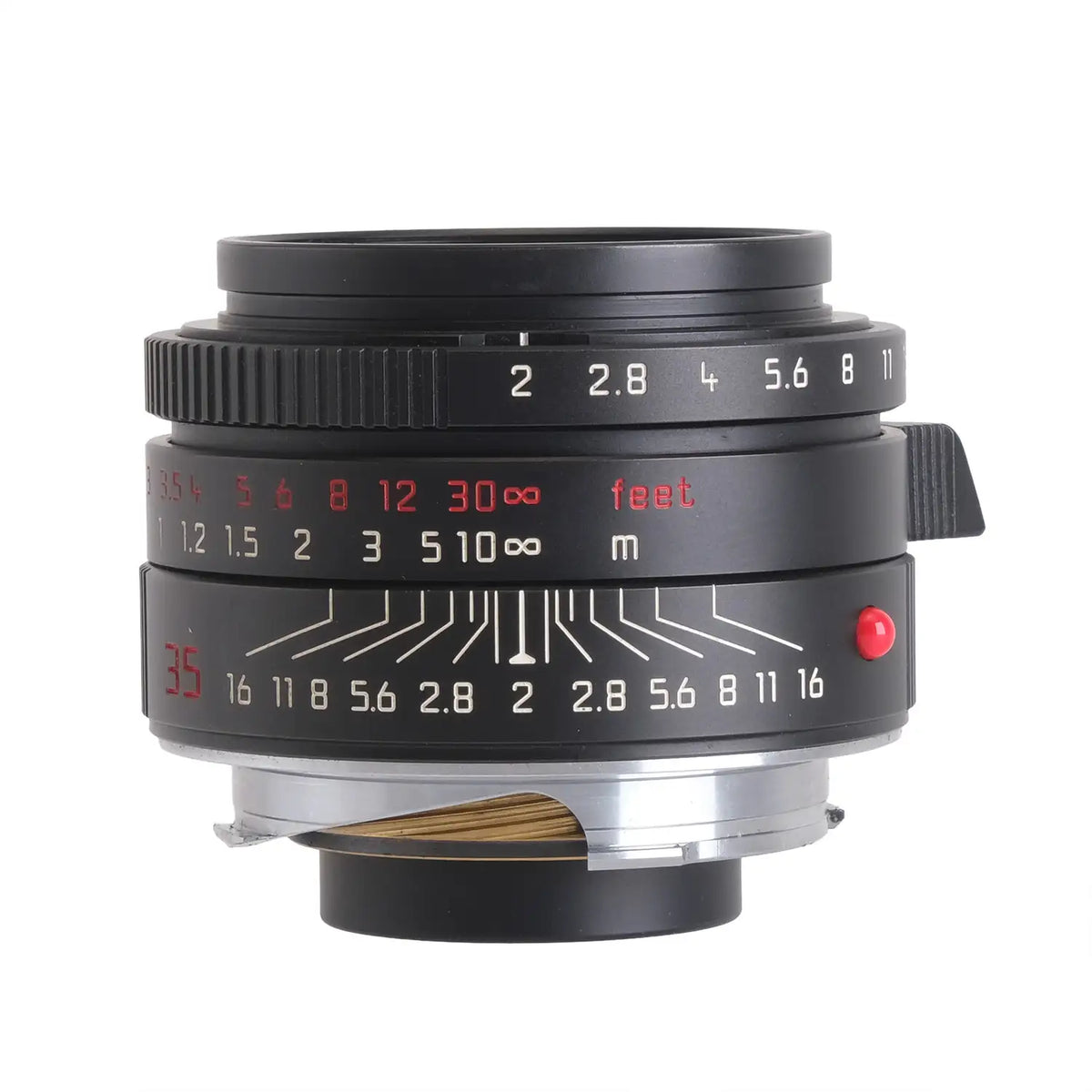 Leica 35mm f2 Summicron Asph Black Chrome 4581354