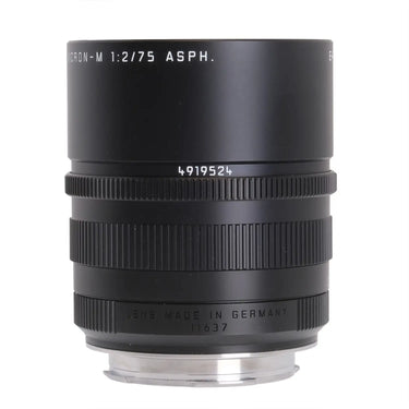 Leica 75mm 2 Summicron-M Asph - Open Box 4919524