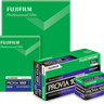 Fujifilm Provia 100F 4x5 slide film box