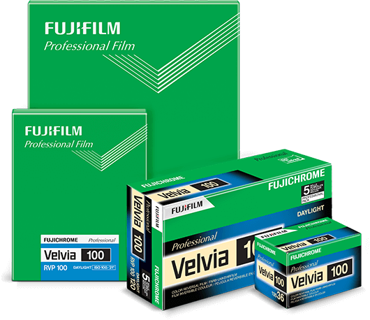 Fujifilm Velvia 100 - 4x5 20 Pack