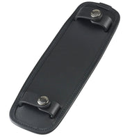 Black Leather / Nickel Coated Studs