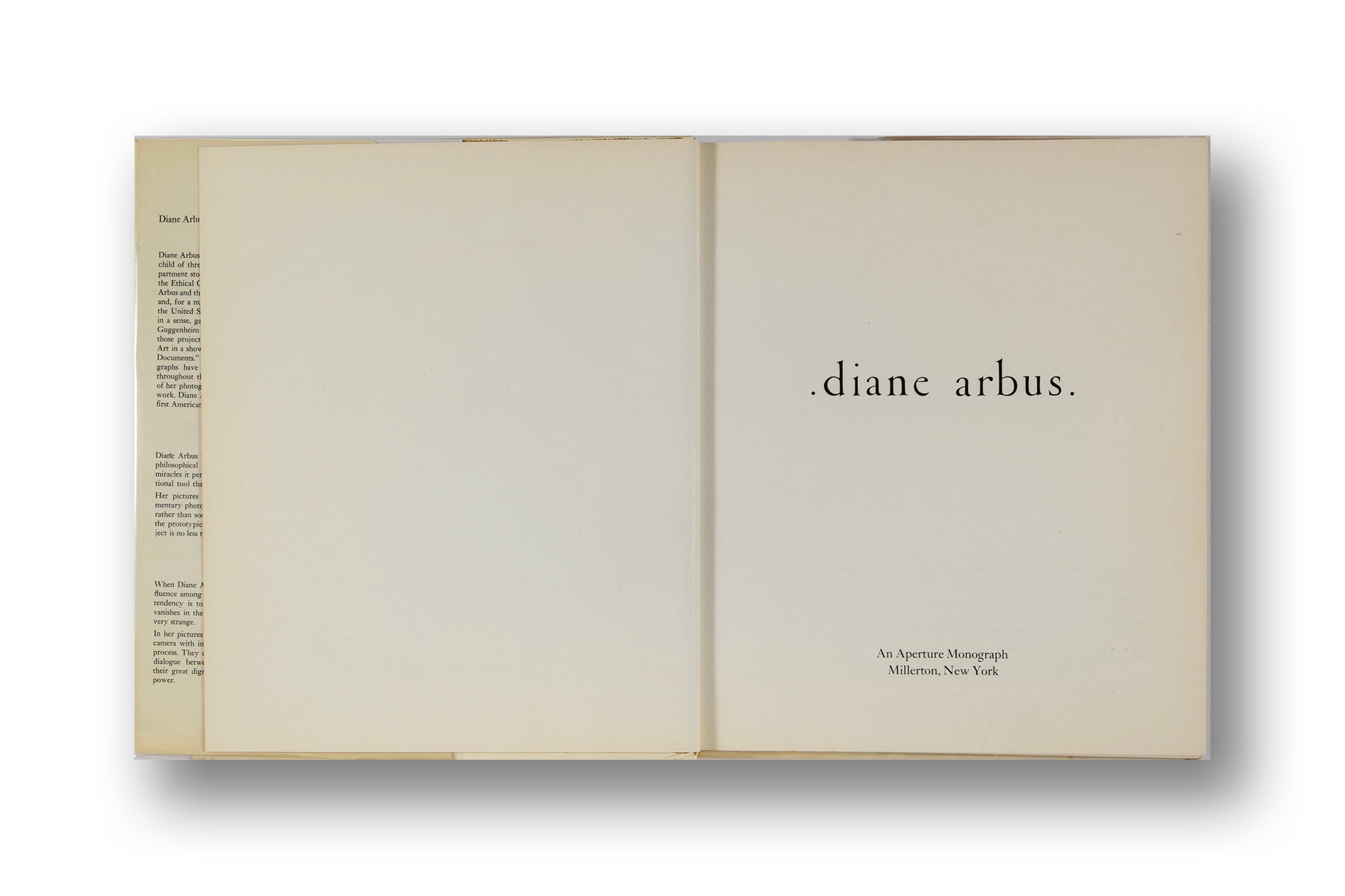 Diane Arbus 1972, First Edition